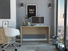 Escritorio Malibu, Café Claro, diseño simple y moderno