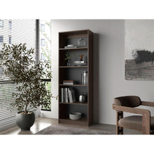 Biblioteca Home, Nogal Europeo, con Cinco Entrepaños ZF