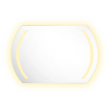 Espejo Rectangular Manson, Gris, con Luz Led