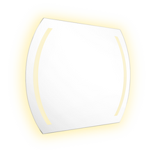 Espejo Rectangular Manson, Gris, con Luz Led