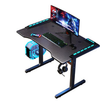 Escritorio Gamer Matrix , Negro, Estructura Metalica y Luz Led