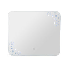 Espejo Rectangular Tory, con bordes redondeados LED + Touch