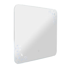 Espejo Rectangular Tory, con bordes redondeados LED + Touch