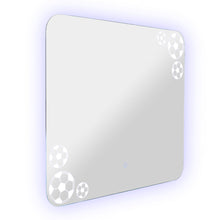 Espejo Rectangular Tory, con bordes redondeados LED + Touch