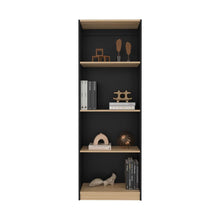 Biblioteca Home, Wengue y Fresno Europeo, con Cuatro Entrepaños