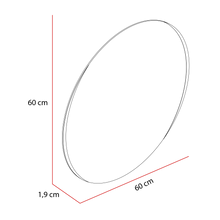 Espejo Circular Dakota, Gris, Diseño Moderno