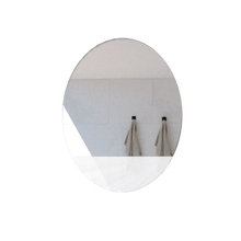 Espejo Ovalado Ferrara, Gris, con Luz Led