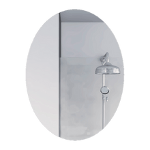 Espejo Ovalado Napoli, Gris, con Luz Led