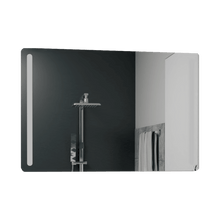 Espejo Rectangular Broni, Gris, con Luz Led