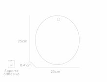 Espejo Circular Terra, Gris, Diseño Moderno