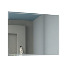 Espejo Rectangular Terranova, Gris, Diseño Moderno