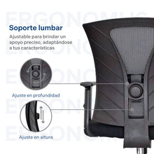 Silla de Oficina Gerente Niza, Negro