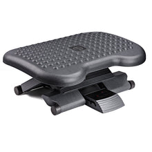 Descansapies Graduable 3 Alturas de Plástico, Negro