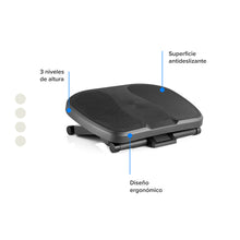 Descansapies 3 Alturas Huellas, Negro