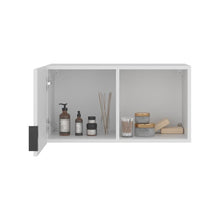 Gabinete de Baño Kase, Kronos Blanco, con una puerta abatible con manija metalica ZF