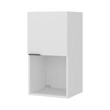 Gabinete de Baño Kase, Kronos Blanco, con una puerta abatible con manija metalica ZF