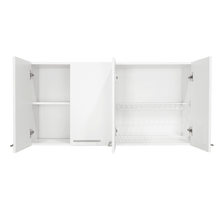 Gabinete Superior Frello 120, Blanco Nevado, con Cuatro Puertas Batientes  ZF
