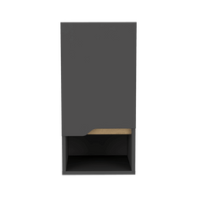 Gabinete de Baño Apolis, Plata Oscuro y Café Claro, con Espacio Para Guardar Objetos de Aseo Personal