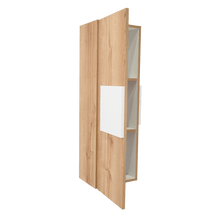 Gabinete de Baño Picasso, Blanco y Café Claro, con Espacio Para Guardar Objetos de Aseo  ZF