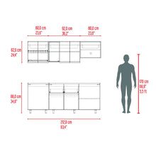 Cocina Integral Amantia, Fresno Europeo y Plata Oscuro, No Incluye Meson