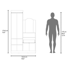 Closet Tocador Praga, Milan, con diseño moderno incluye Espejo