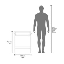 Escritorio Hills, Fresno Europeo, con un cajón y facil armado ZF