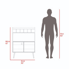 Bar Bajo Mirabella, Wengue y Miel, Con espacio para botellas de vino y copas
