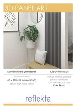 Panel Art 3D Decorativo, Plata Oscuro, para Decorar tus Espacios X2