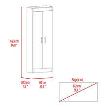 Alacena Barlovento, Wengue, Cuenta con Cinco Entrepaños y Dos Puertas Batientes ZF