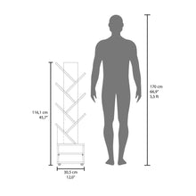Biblioteca Kings, Fresno Europeo y Wengue, con multiples espacios para ubicar objetos decorativos