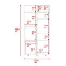 Biblioteca Escalera Momi, Bardolino y Blanco, con espacio para ubicar objetos decorativos