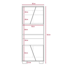 Biblioteca Orus, Miel y Caoba, con Cinco Entrepaños