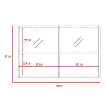 Gabinete de Baño Agni, Café Claro, con Dos Puertas y Espacio Para Almacenar Objetos
