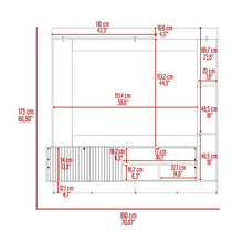 Mesa Para Tv Doha, Cocoa y Fresno Europeo, Con Variedad de Entrepaños