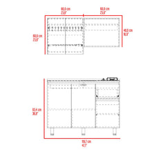 Cocina Integral Express, Wengue y Fresno Europeo, Inlcuye Mesón Izquierdo ZF