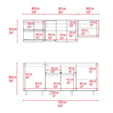 Cocina Integral Amantia, Fresno Europeo y Plata Oscuro, No Incluye Meson