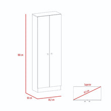 Closet Ainara, Wengue, con Cinco Entrepaños