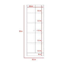 Closet Ainara, Wengue, con Cinco Entrepaños