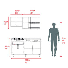Cocina Integral Emilia, Fresno Europeo y Taupe, Sirve para meson Derecho o Izquierdo