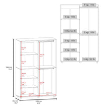 Closet Econo, Milan y Blanco Duqueza, Pequeño con amplios espacios para guardar ropa ZF