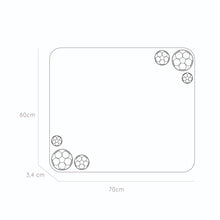 Espejo Rectangular Tory, con bordes redondeados