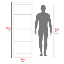 Biblioteca Home, Wengue y Fresno Europeo, con Cuatro Entrepaños
