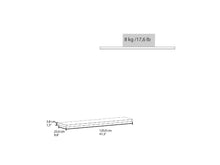 Repisa Flotante Shelf 120, Plata Oscuro X2 Unidades ZF