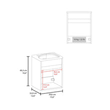 Mueble Para Lavamanos Furman, Wengue, Incluye Lavamanos Plastiglas Floresta 40 ZF