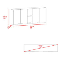 Gabinete Superior Estrella, Wengue, con cuatro puertas batientes
