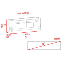 Mesa para TV Holt, Fresno Europeo y Capri, para televisor máximo 50"