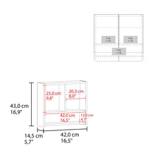 Gabinete de Baño Alondra, Kronos Blanco, con Dos Puerta Batibles y Dos Espejos ZF