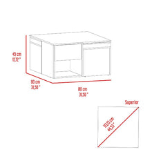 Mesa de Centro Lucien, Nogal Europeo, con espacio para colocar objetos decorativos ZF
