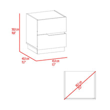 Mesa de Noche Bonnie, Fresno Europeo y Blancco Duqueza