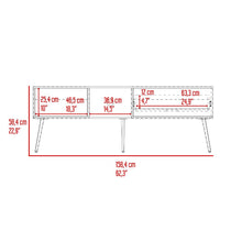 Mesa Para Tv Toronto, Milan y Plata Oscuro, Para Televisor Hasta 70 Pulgadas